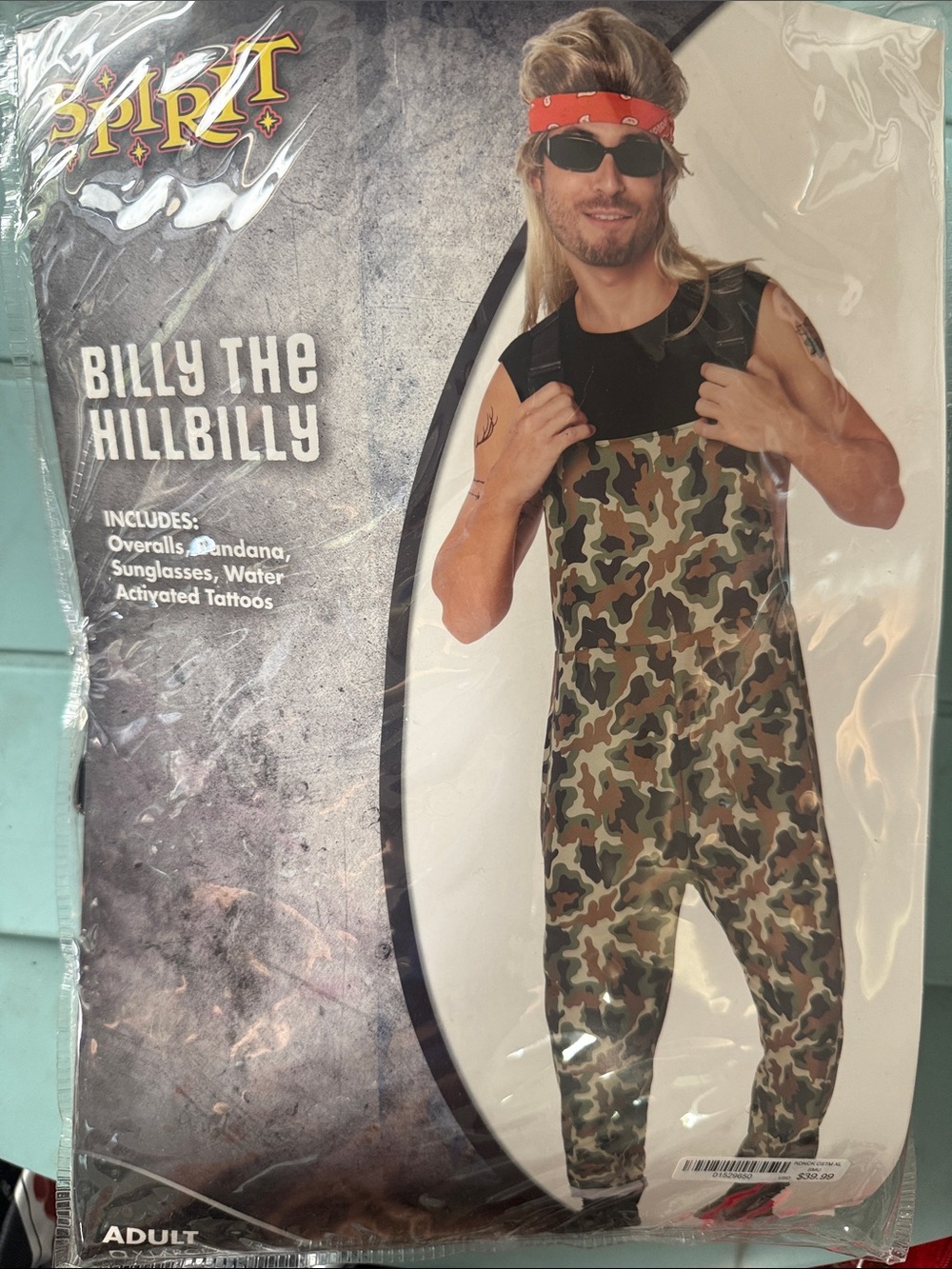 Spirit Men's Camouflage Cargo Overalls - Green/Brown Camo